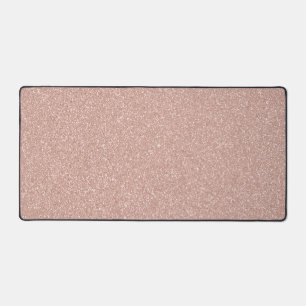 Imitate Rose Gold Glitzer Schreibtischunterlage
