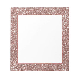 Imitate Rose Gold Glitzer Texture Look-like Design Notizblock