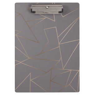 Imitate Rose Gold Moderne minimalistisch geometris Klemmbrett