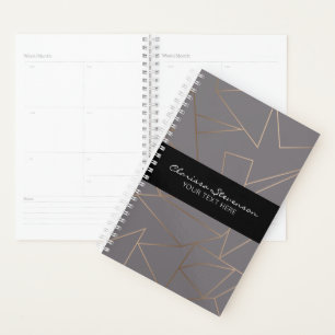 Imitate Rose Gold Moderne minimalistisch geometris Planer