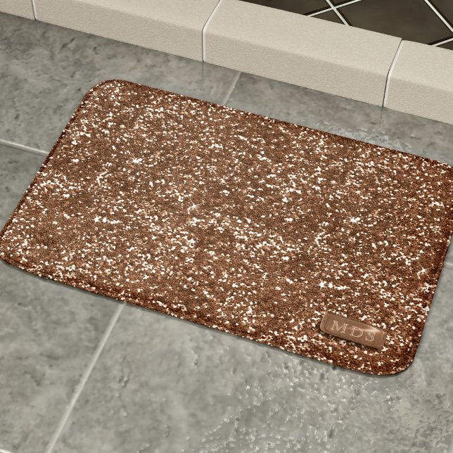 Imitate Rose Gold Sparkone Glitzer Bath Mat Badematte (Von Creator hochgeladen)