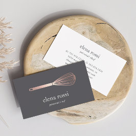 Imitate Rose Gold Whisky Logo | Koch Catering Bäck Visitenkarte