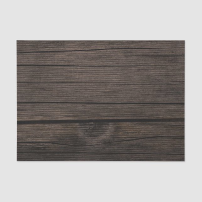 Imitate Rustikale dunkle Holzkarten Hintergrund-De Seidenpapier (Vorderseite)
