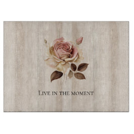 Imitate Rustikales Creme Rosa Rosenholz Schneidebrett