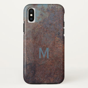 Imitate Rusty Metal kundenspezifische Monogramm Te Case-Mate iPhone Hülle