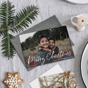 Imitate Schneefröhliches Weihnachtsfest Foto