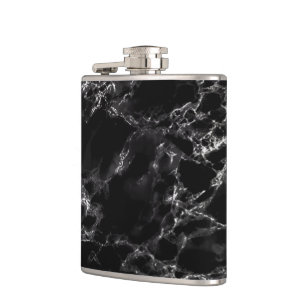 Imitate Schwarze Marmorflasche Flachmann