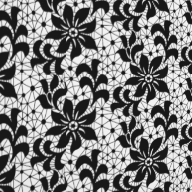 Imitate Schwarze Schnüre-Blume, benutzerdefiniert, Tapete (Naht)