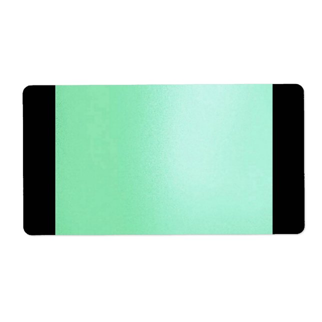 Imitate Seidenspearmint/Schwarz-Solid-Lable (Vorne)