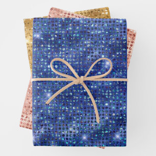 Imitate Sequins Sparkle Geschenkpapier Set
