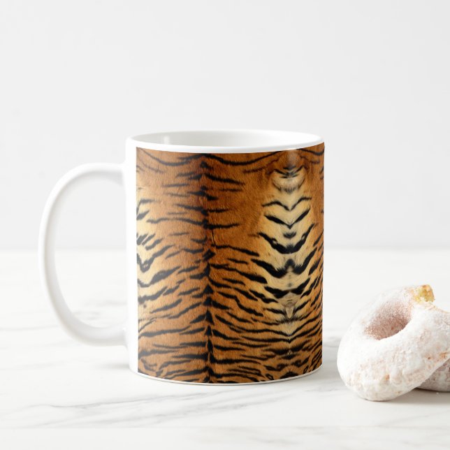 Imitate Sibirische Tigerhaut Kaffeetasse (Mit Donut)
