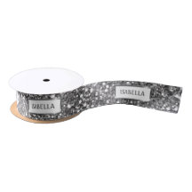 Imitate Silver Glitzer Textur Look & Custom Text