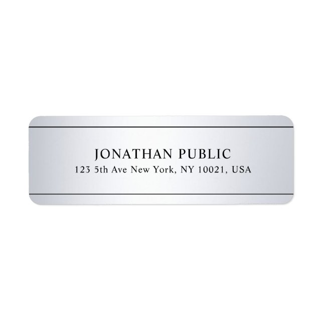 Imitate Silver Look Modern Clean Template Custom (Vorne)