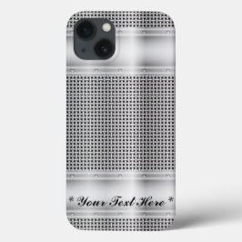 Imitate Silver Metal Muster iPhone X Fall Case-Mate iPhone Hülle