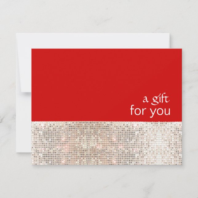 IMITATE Silver Sequins Salon Holiday Geschenkgutsc (Vorderseite)