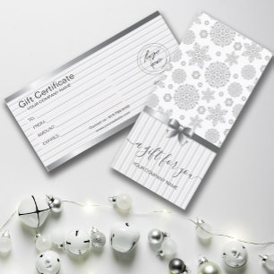 Imitate Silver Snowflakes Geschenkgutschein
