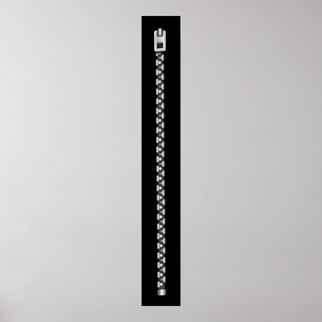 Imitate Silver Zipper Poster (Vorne)