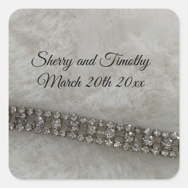 Imitate Sticker für Fur und Bling Juwelen Square (Vorderseite)