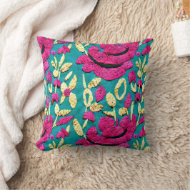 Imitate Stickerei Boho Floral Kissen
