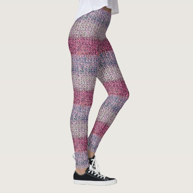Imitate Strick Leggings in Soft Colors & Ombre Str (Rechts)