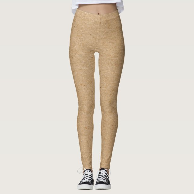 Imitate Tan Cork Muster Leggings (Vorderseite)