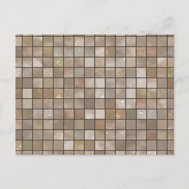 Imitate Tan Floor Tile Image Postkarte (Vorderseite)