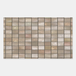 Imitate Tan Floor Tile Image Rechteckiger Aufkleber