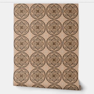 Imitate Tiles Mosaik Vintage Ornamente Tapete