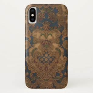 Imitate Toolted Leather Gold Scrollwork Case-Mate iPhone Hülle