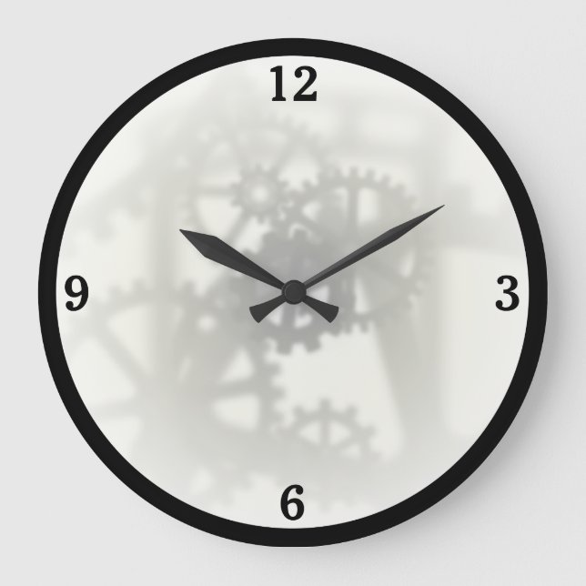 Imitate Transparente Geber Große Wanduhr (Vorderseite)