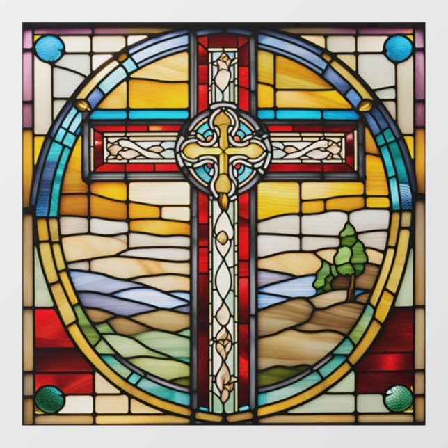 Imitate Verfestigt Gitarrenfenster aus Glas Fensteraufkleber (Blatt)