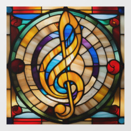 Imitate verklebter Glass Look Welpe Fensteraufkleber