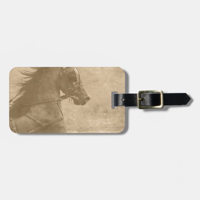 Imitate Vintag Hackney Gepäckanhänger (Vorderseite horizontal)