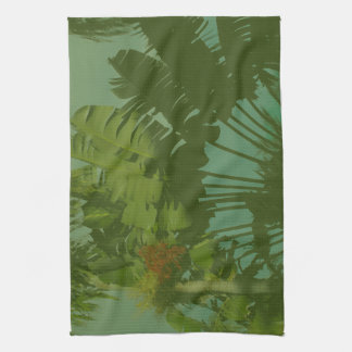 Imitate Vintag tropisches Gewebe Geschirrtuch