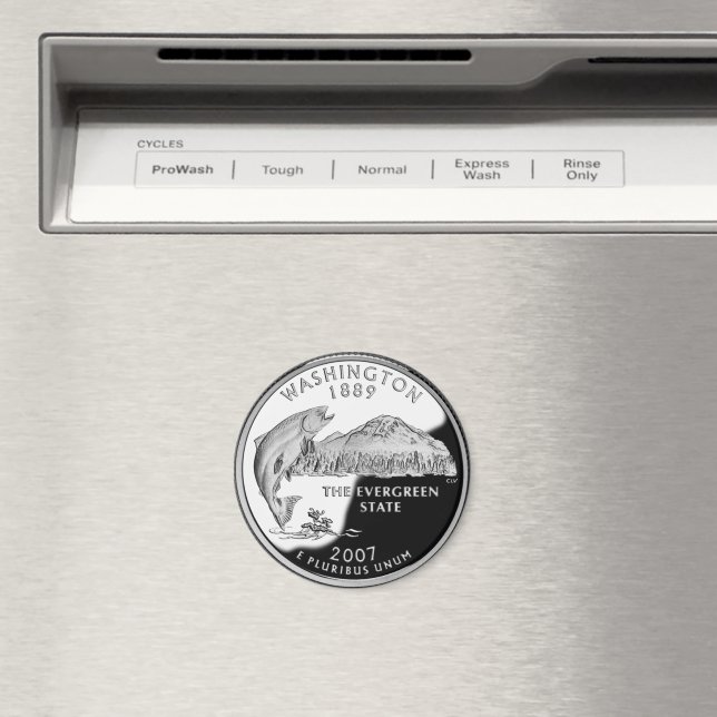 Imitate Washington Staat Quarter Magnet (In Situ (Geschirrspüler))