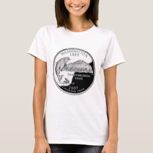 Imitate Washington Staat Quarter T-Shirt