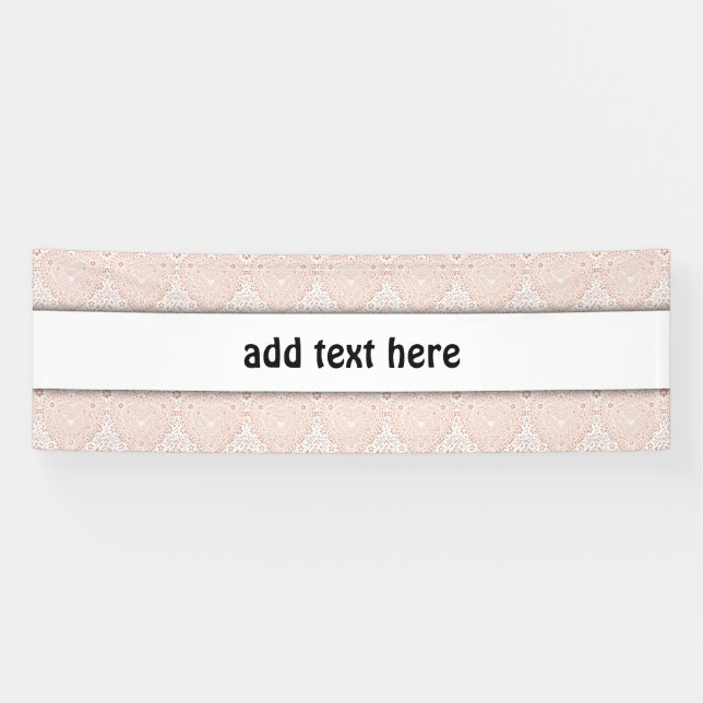 Imitate Weißer Spitzenstoff Hintergrund Banner (Horizontal)