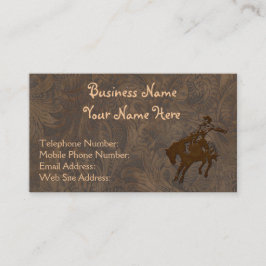 Imitate Western-Visitenkarten im Leder-Stile Visitenkarte