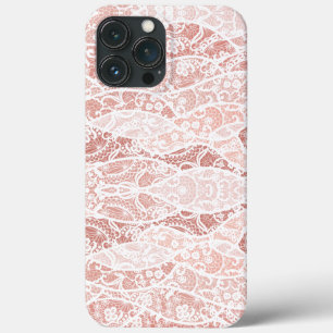 Imitate White Lace Fishnet iPhone Case Geschenk