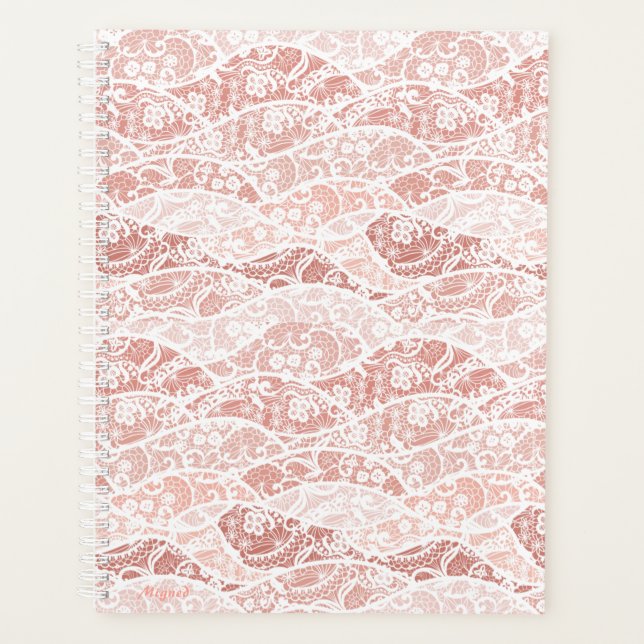 Imitate White Lace Fishnet Planer (Vorderseite)