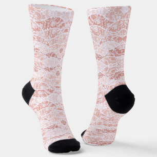 Imitate White Lace Fishnet Socken
