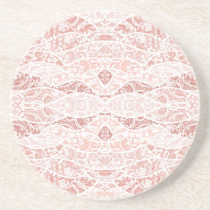 Imitate White Lace Floral Fishnet Untersetzer