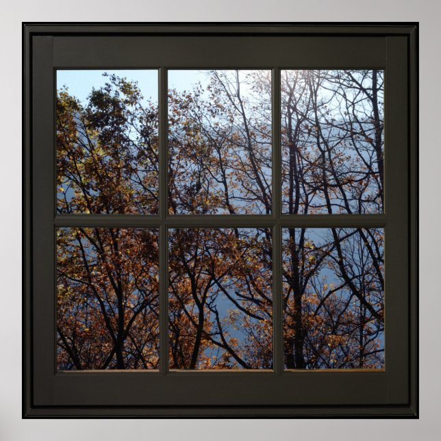 Imitate Window Illusion Poster 24x24 Black (Vorne)