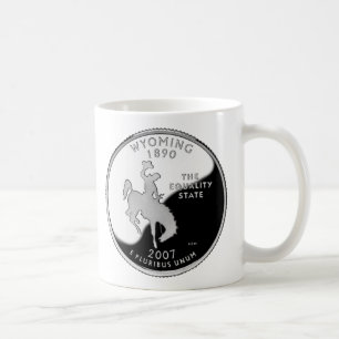 Imitate Wyoming Staat Quarter Tasse