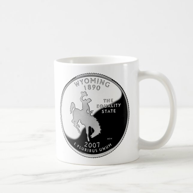 Imitate Wyoming Staat Quarter Tasse (Rechts)