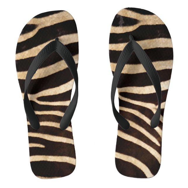 Imitate Zebra Skin Flip Flops (Fußbett)