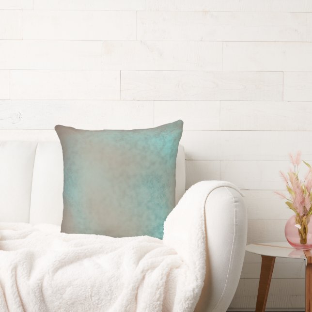 Imitate zeichnen Muster Aquamarin Antike Kissen (Liege)