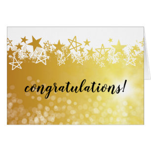 Imitatgold hat Angestelltglückwunschkarte in der