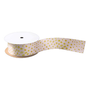 ImitatgoldGlitter Cheetah-Druckmonogramm des Chic Satinband
