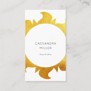 Imitatgoldsonne-Geschäftskarte Visitenkarte